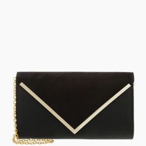 Black and gold shoulder bag/clutch